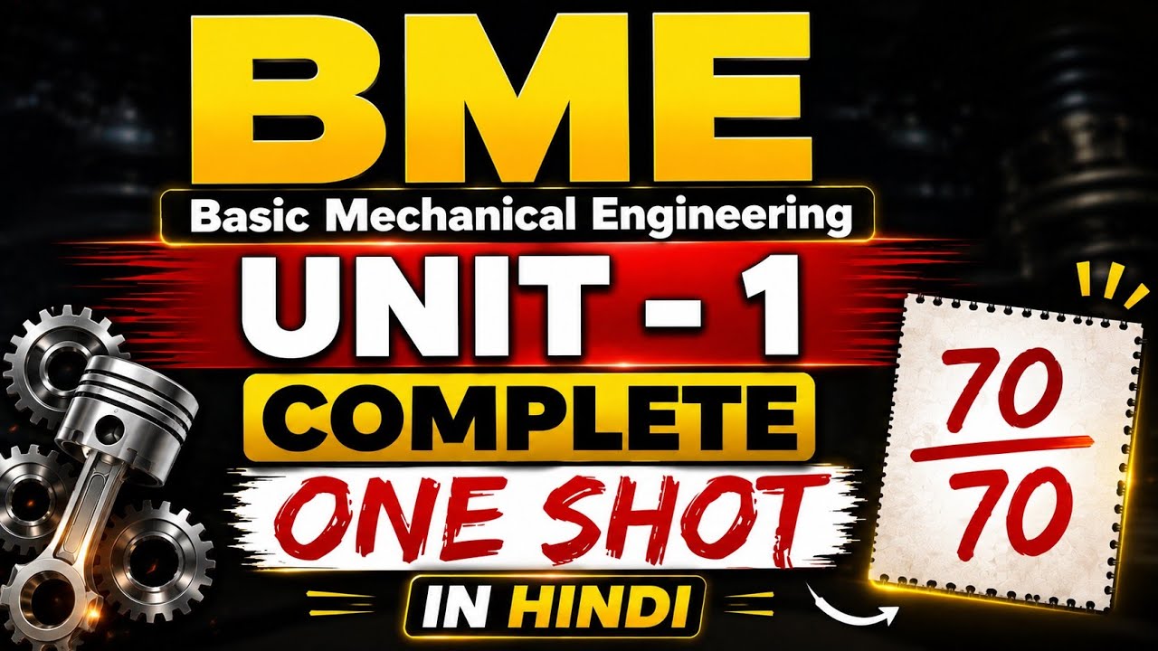 BME Unit 1 Materials Complete One Shot 🔥 | Bas Itna Kar Lo 😱 | RGPV Exam 2026