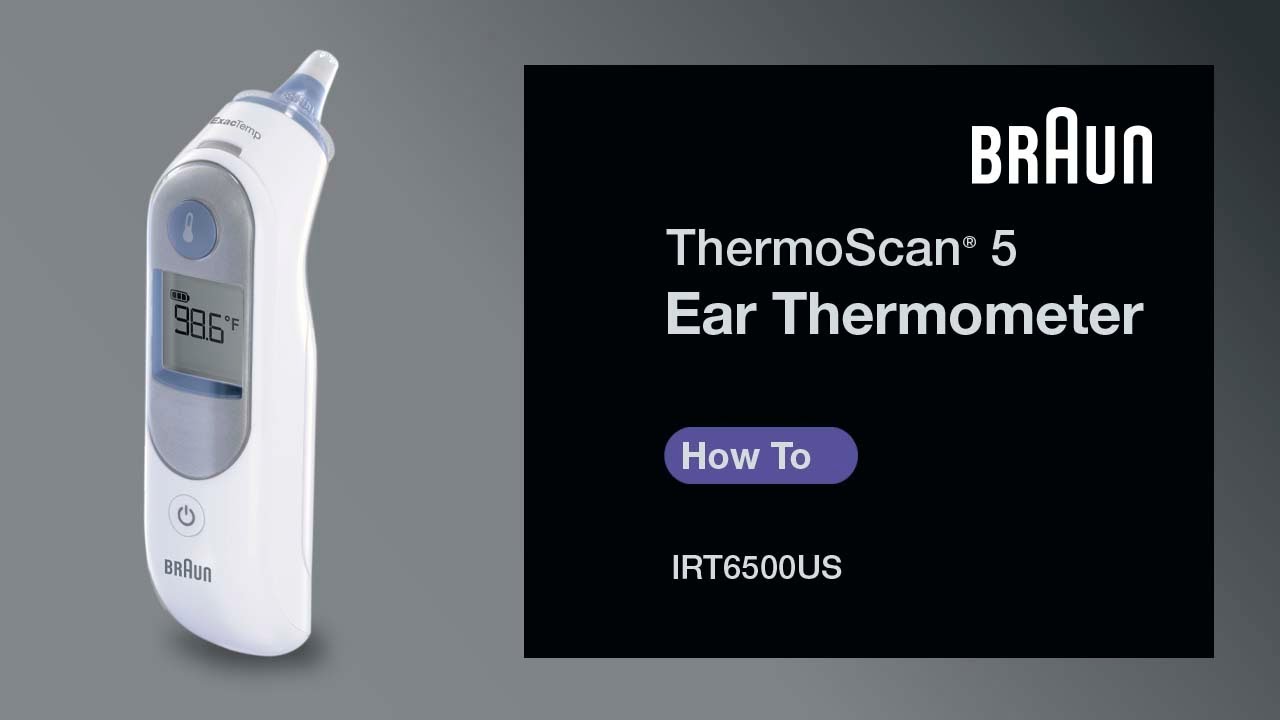 Braun ThermoScan 5 Ear Thermometer IRT6500/IRT6020 - How to Change from Fahrenheit to Celsius