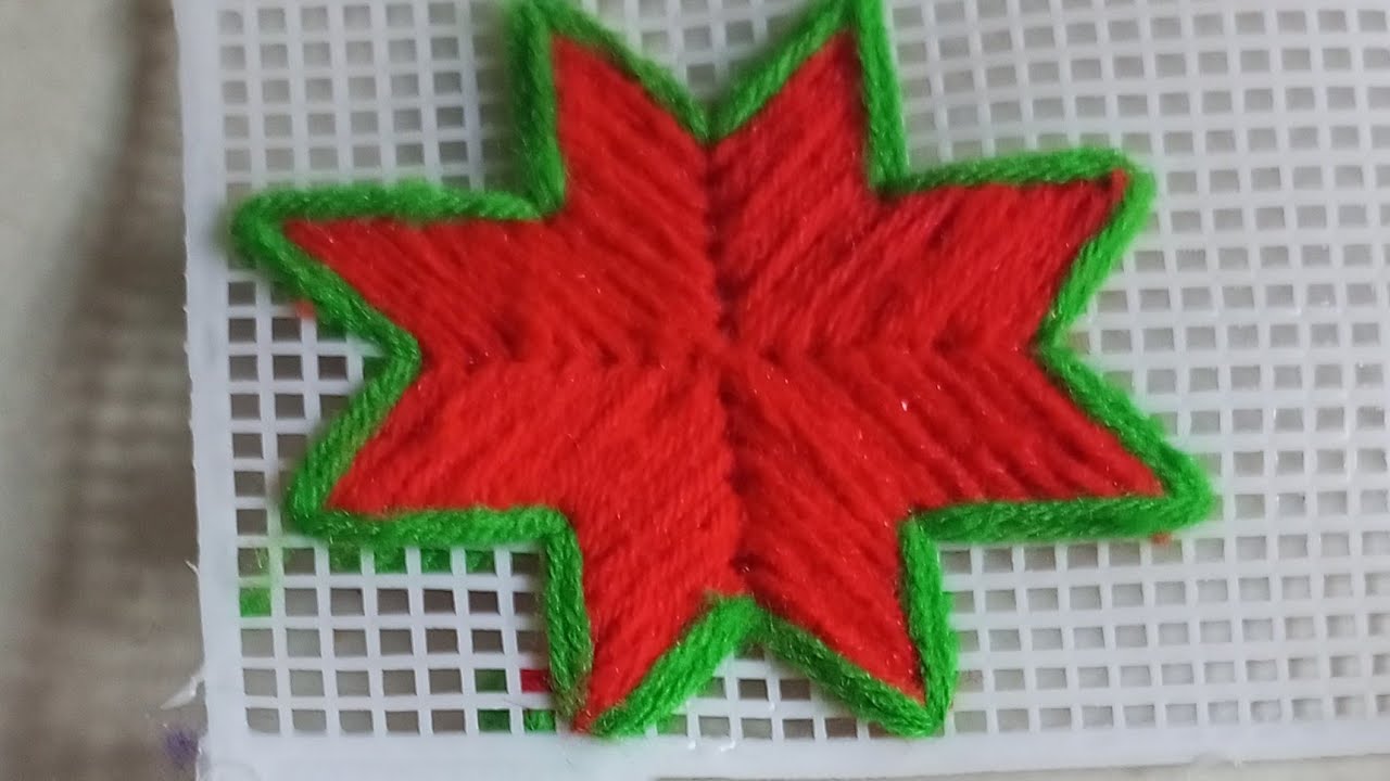 जाली पर बेना बनाने की नई डिजाइन  jali per design hath wala pankha ke design plastic Canvas stitch