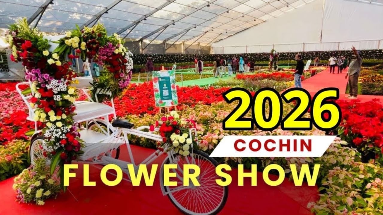 Cochin Flower Show 2025-26 | കൊച്ചിയിൽ പൂക്കാലം | Marine Drive Kochi | Jasmin Nooruniza