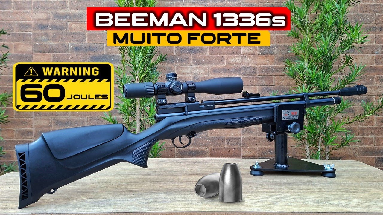 60 JOULES NOVA BEEMAN 1336s - MUITO FORTE E PRECISA - LUNETA DISCOVERY 6-24x40 FFP