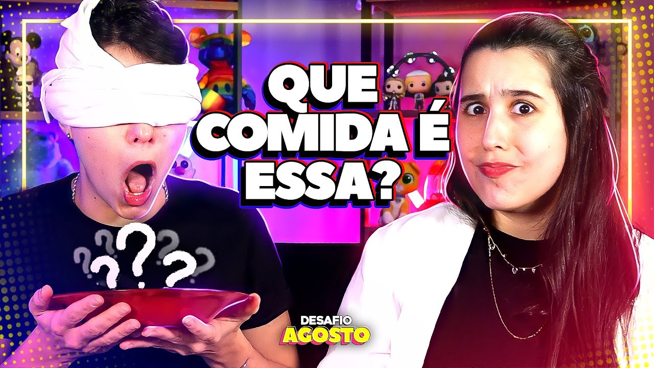 ADIVINHANDO A COMIDA DE OLHOS FECHADOS! | Desafio A Gosto #03