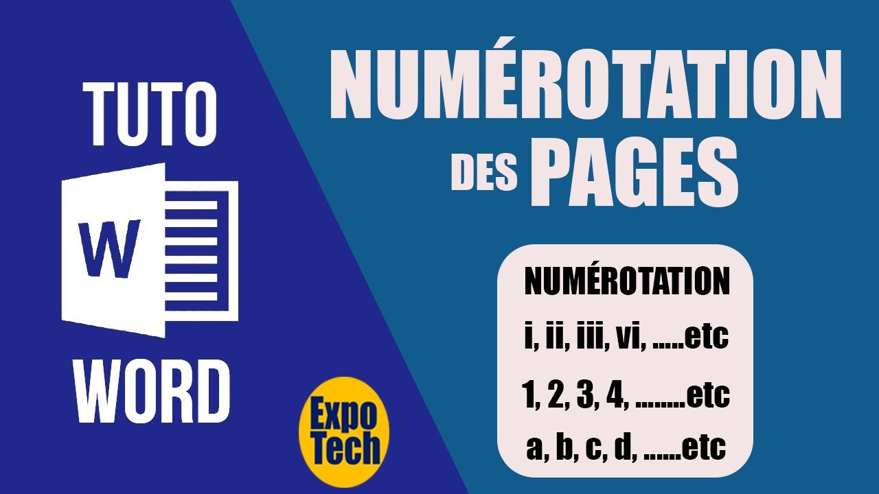 Comment insérer des numéros de pages différents dans un document Word
