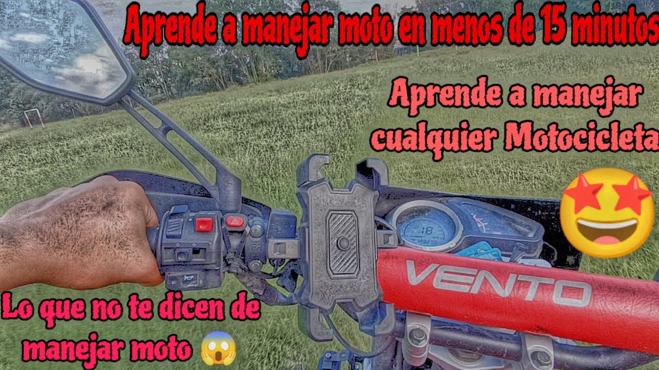 COMO APRENDER A MANEJAR MOTOCICLETA DESDE CERO (bien explicado) 💯 VENTO CROSSMAX 250