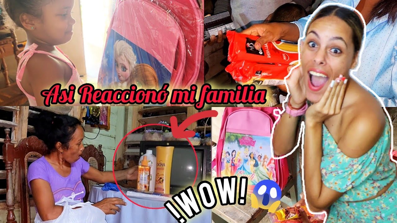 😱REGALOS para mi FAMILIA desde REPÚBLICA DOMINICANA 🇩🇴/Así REACCIONARON