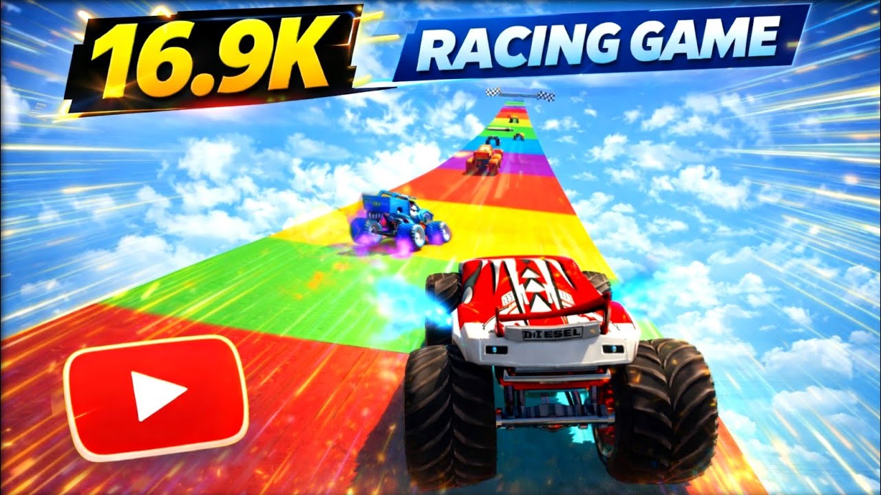 Extreme Racing Stunt Game 🤯 Monster Track Impossible Race// Off Road Game For Android 