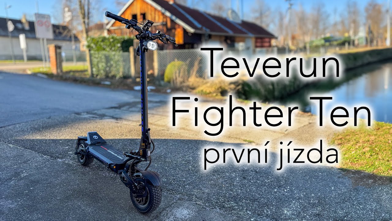 Teverun Fighter Ten - pořád je to bojovník, ale rád si dupne 🤔. První jízda 🛴