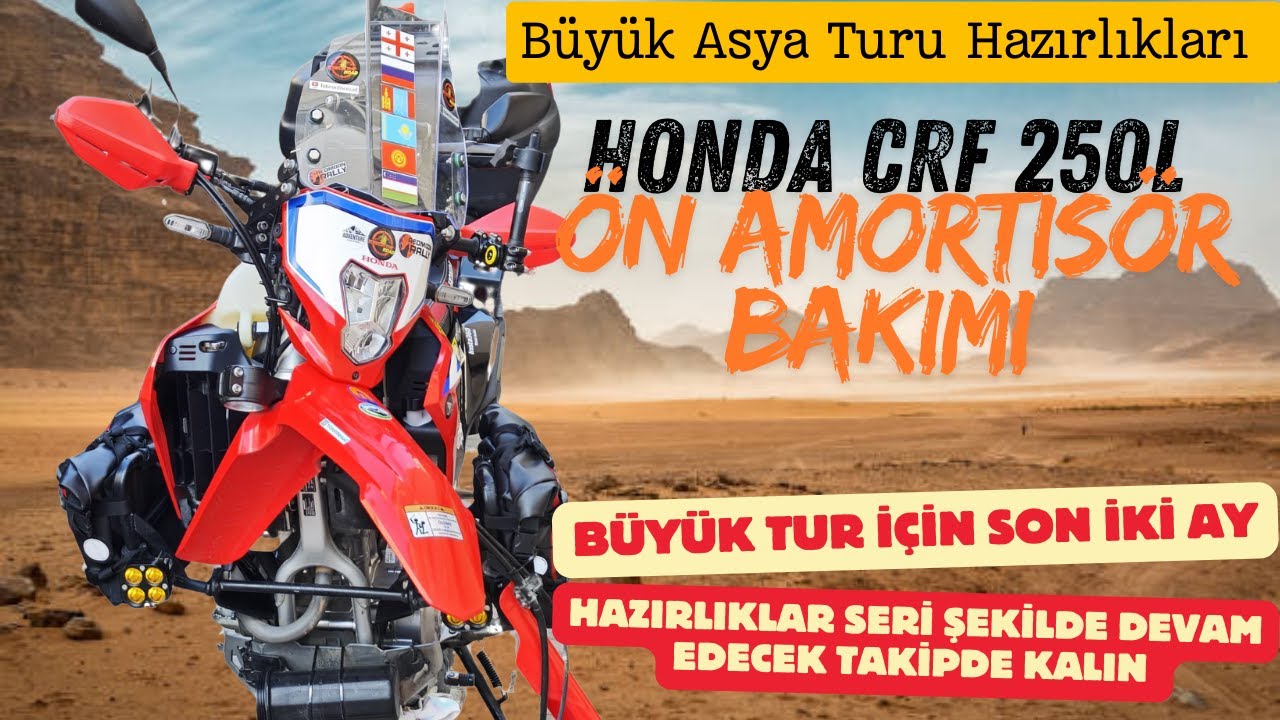 Büyük Asya Turu Hazırlıkları Honda Crf L 250 Süspansiyon Bakımı #crf250 #suspension #maintanence