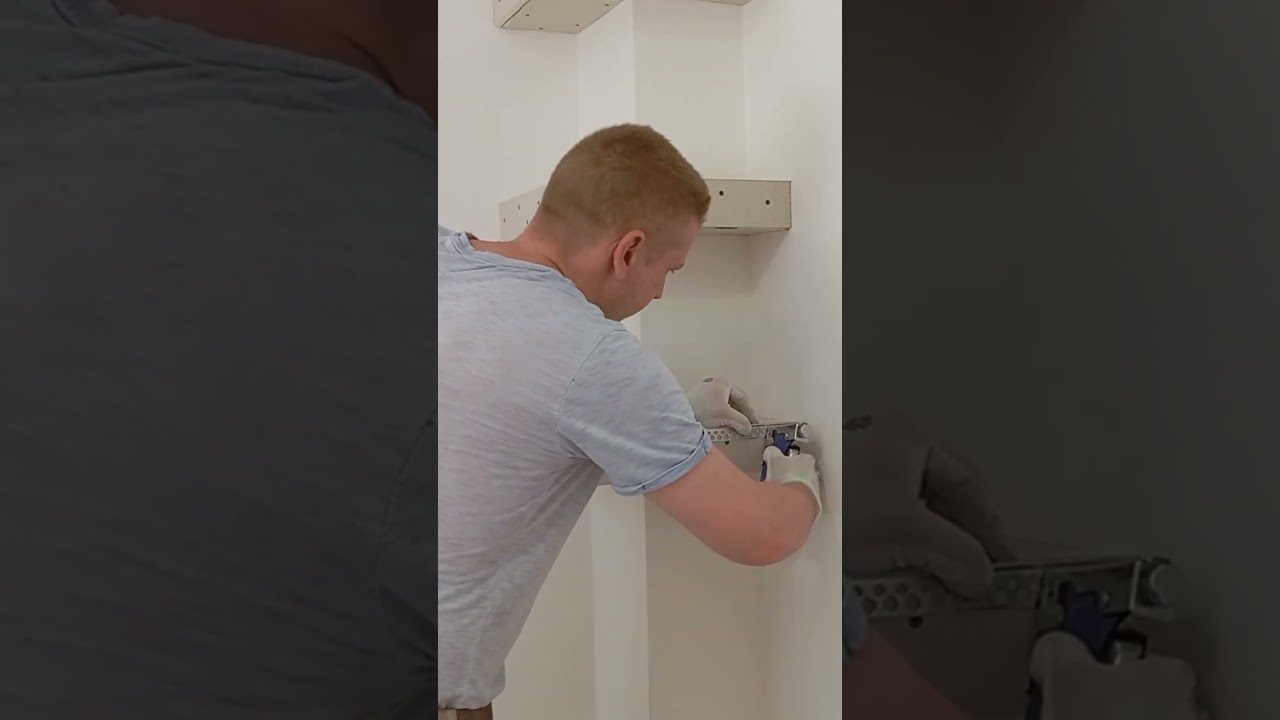 How to Install Edge Trim on Drywall Shelves