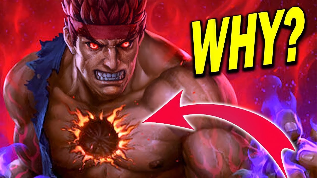 WHY DOES EVIL RYU HAVE A HOLE IN HIS CHEST ? STREET FIGHTER UNIVERSE