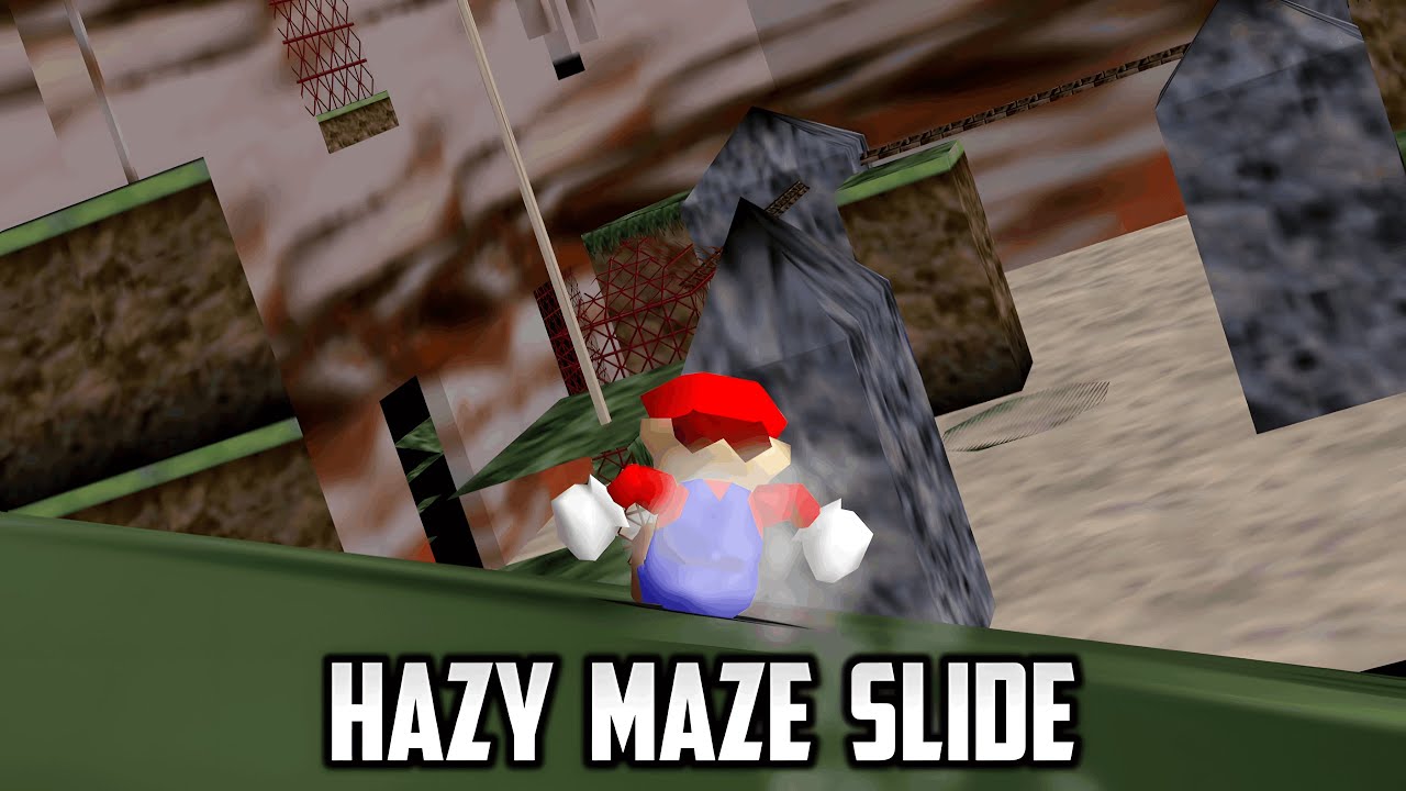 ⭐ Super Mario 64 PC Port - Hazy Maze Slide