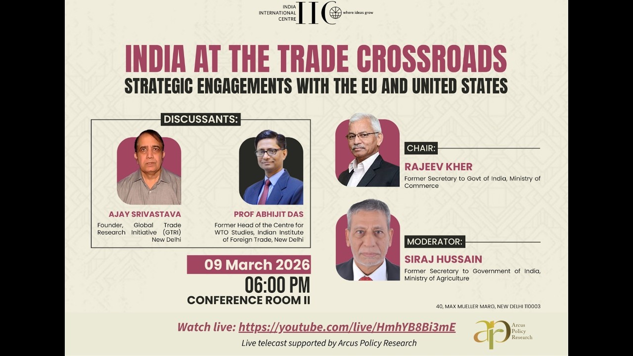 India at the Trade Crossroads: Strategic Engagements with the EU and United States | IIC Series