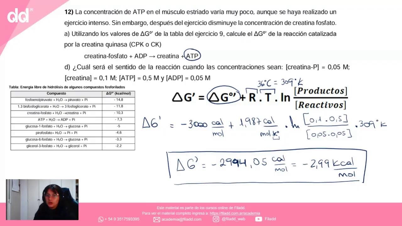 Clase abierta | Bioquímica |  Termodinámica y Bioenergética
