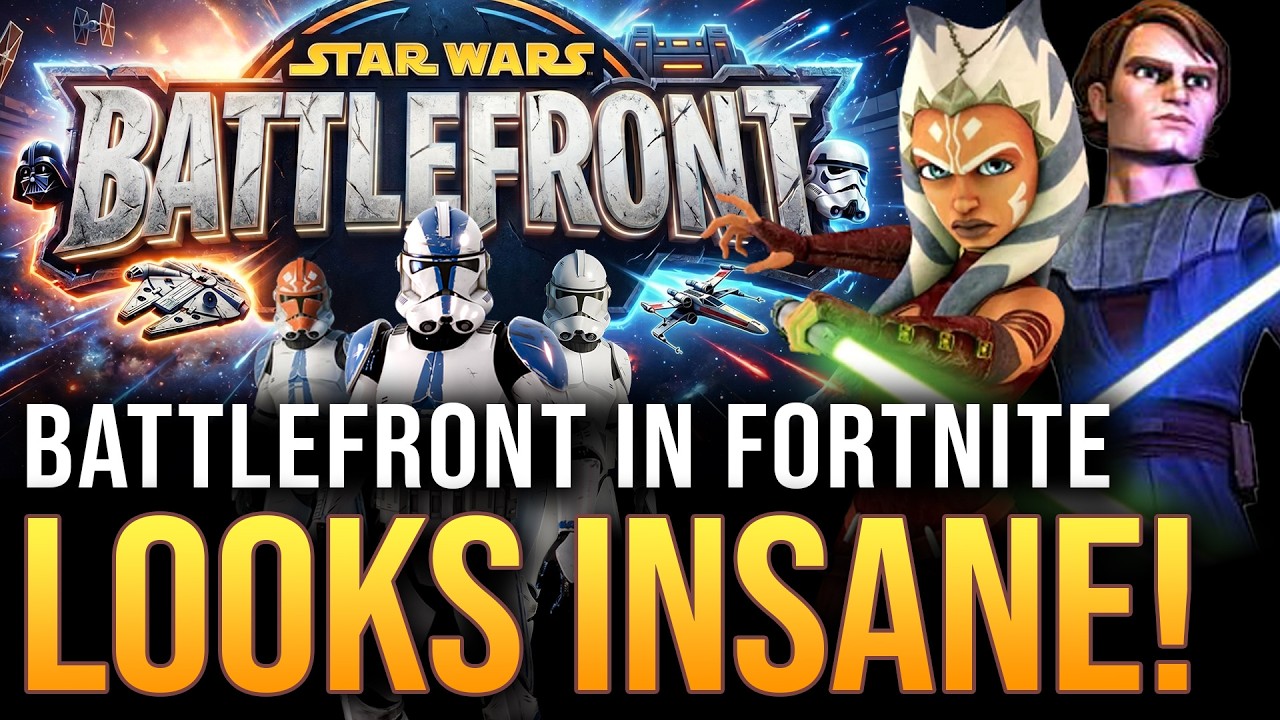 Star Wars Battlefront looks INSANE in Fortnite!