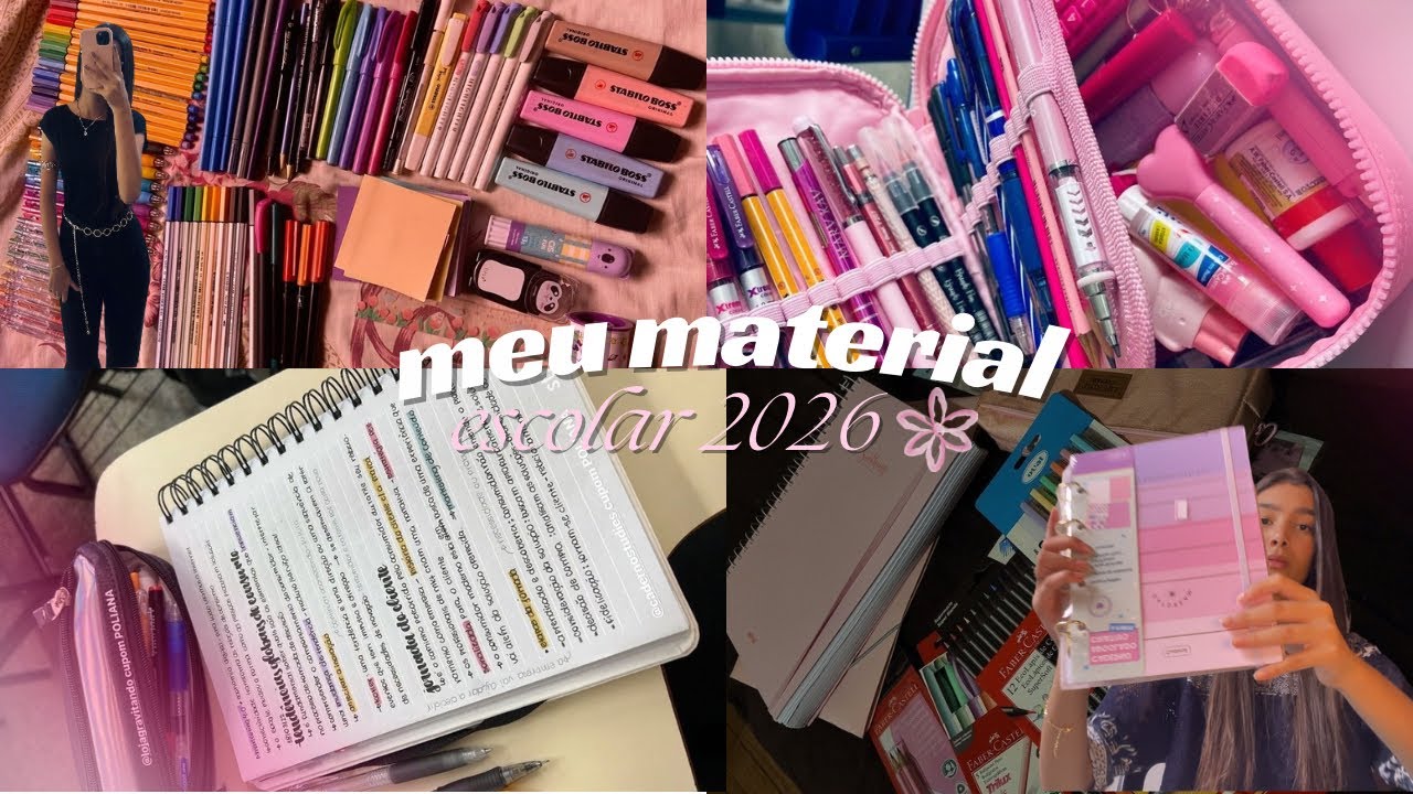 mostrando os meus materiais escolares 2026 