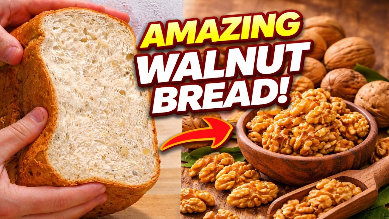 Easy Walnut Bread Recipe for Bread Machine (Soft, Fluffy & Fail-Proof)