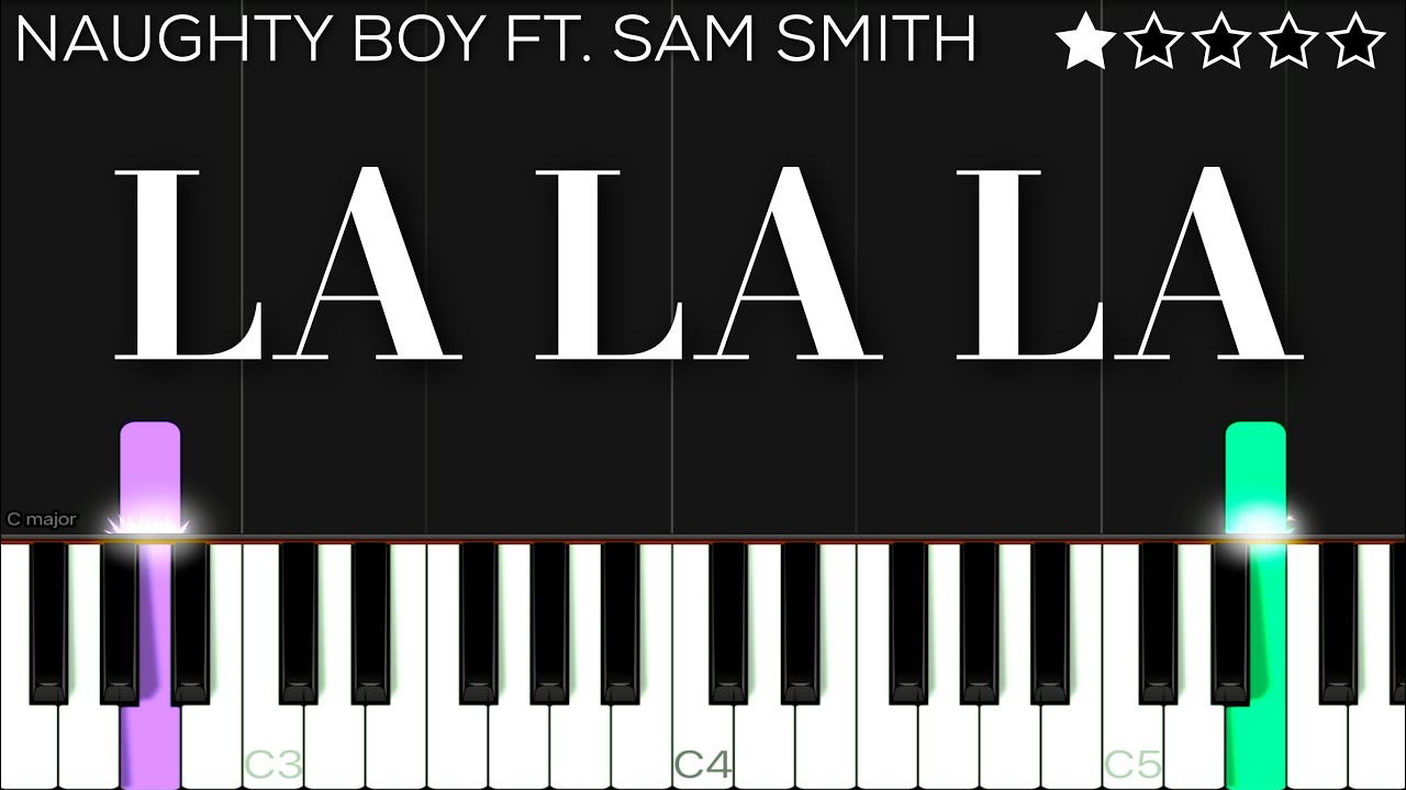 Naughty Boy - La La La ft. Sam Smith | EASY Piano Tutorial