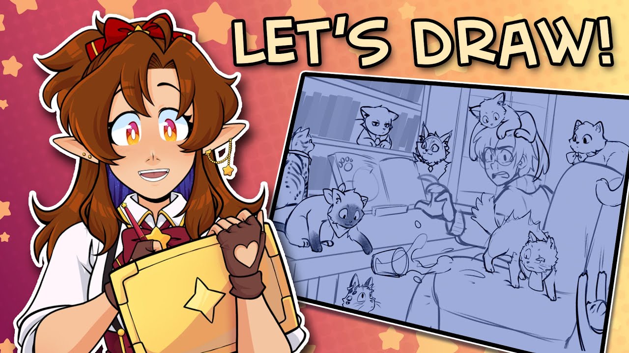 Castoff as... Cats?? | Let's Draw Together LIVE!!