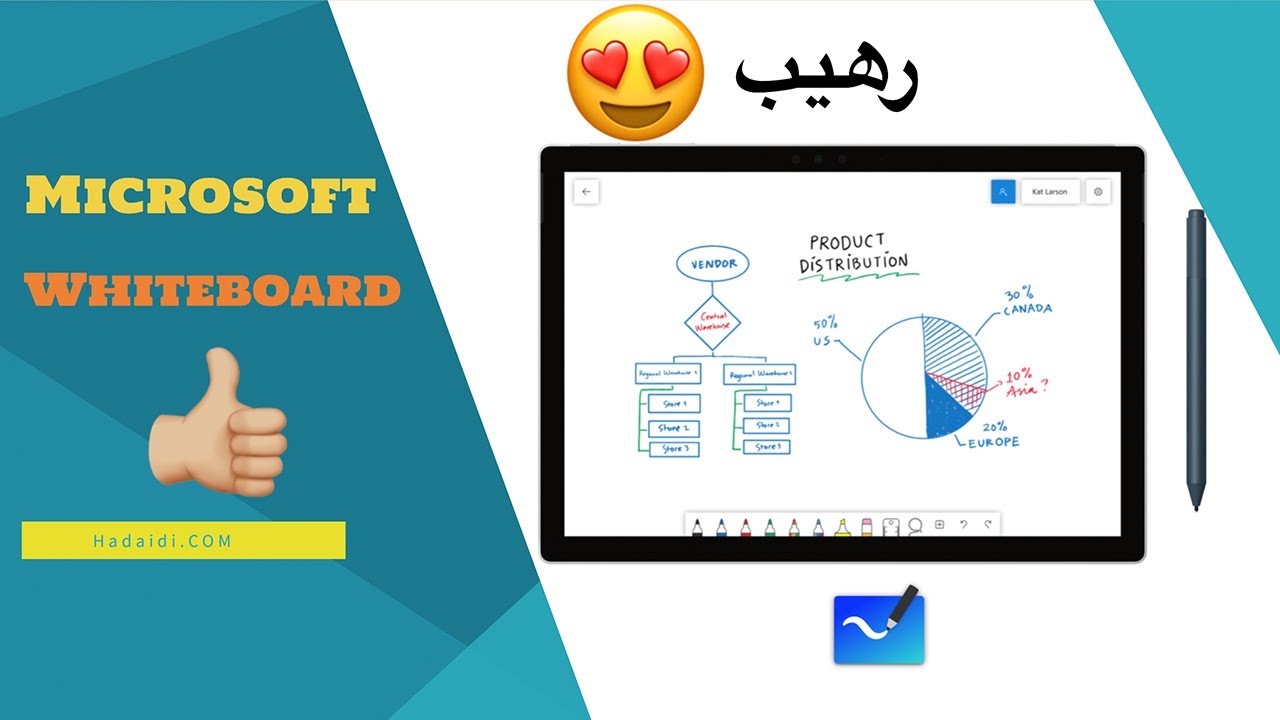 برنامج السبورة الذكية Microsoft Whiteboard