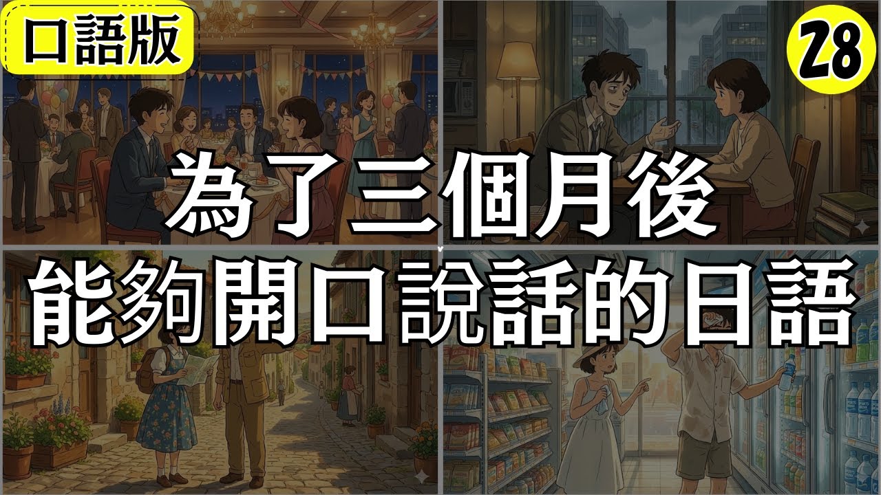 【日語會話】為了三個月後能夠開口說話的日語