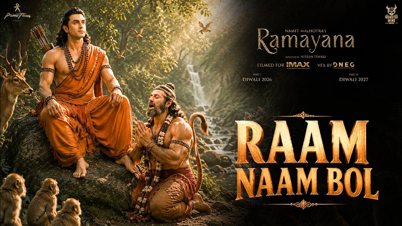 Ramayana : Song| RAM NAAM BOL| Bhajan Clubbing |Ranbir Kapoor| Sunny Deol| Yash as Ravan|Sai Pallavi