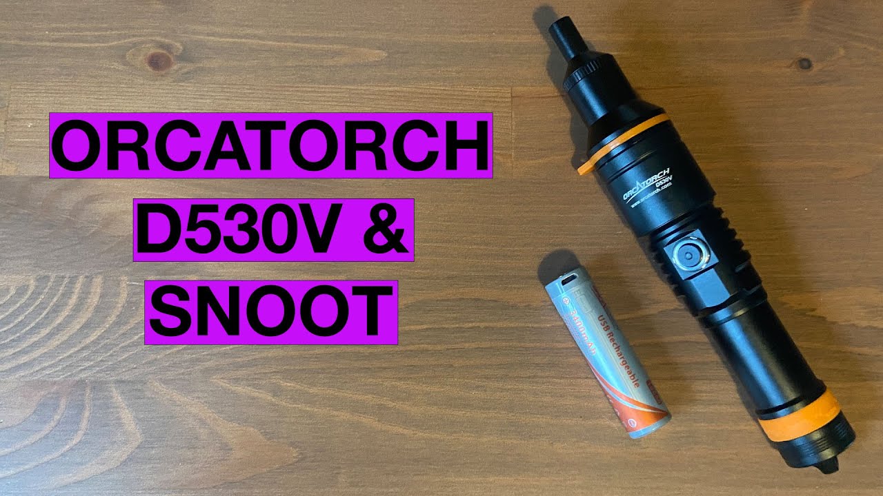 Unboxing Orcatorch D530V and Underwater Photography SNOOT review | OrcaTorch D530V test and review