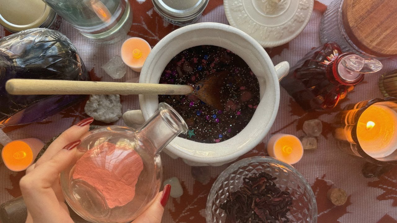 ASMR You Stumble Upon A Gentle Witch's Kitchen 🫧🔮 (whispers, baking soda, bubbling cauldron sounds)
