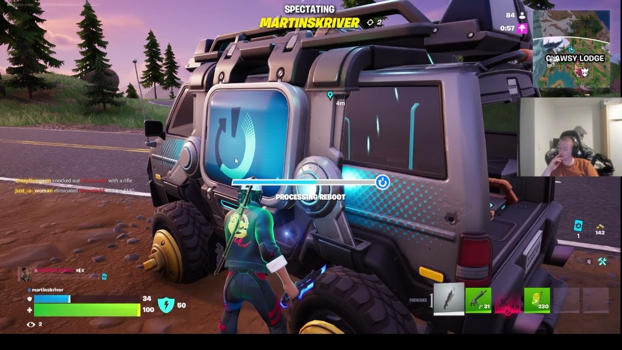 Fortnite med Martin med CHALLENGE om at få et winne