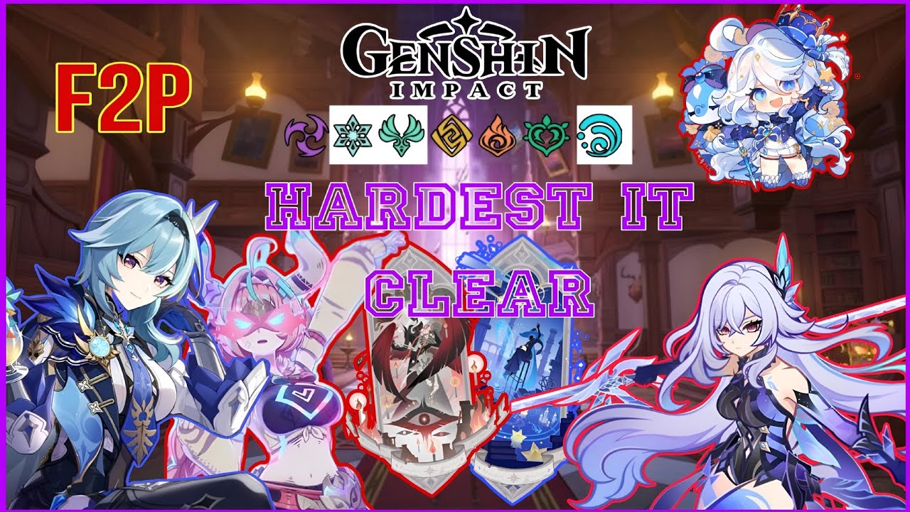 ⭐Hardest Imaginarium Theatre Clear As a F2P 🤯 | genshin impact | #genshinimpact 