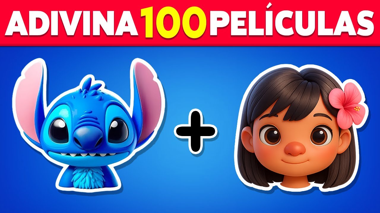 Adivina 100 PELÍCULAS por los EMOJIS 🎬🍿 Lilo & Stitch, Minecraft, Sonic 3, El Juego del Calamar 3