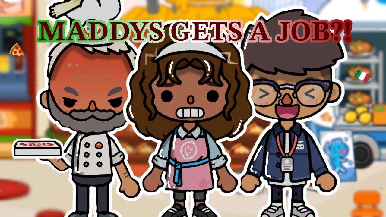 MADDYS GETS A JOB?!📄💼👩🏽‍💻|TocaxPanda|Tocaboca roleplay