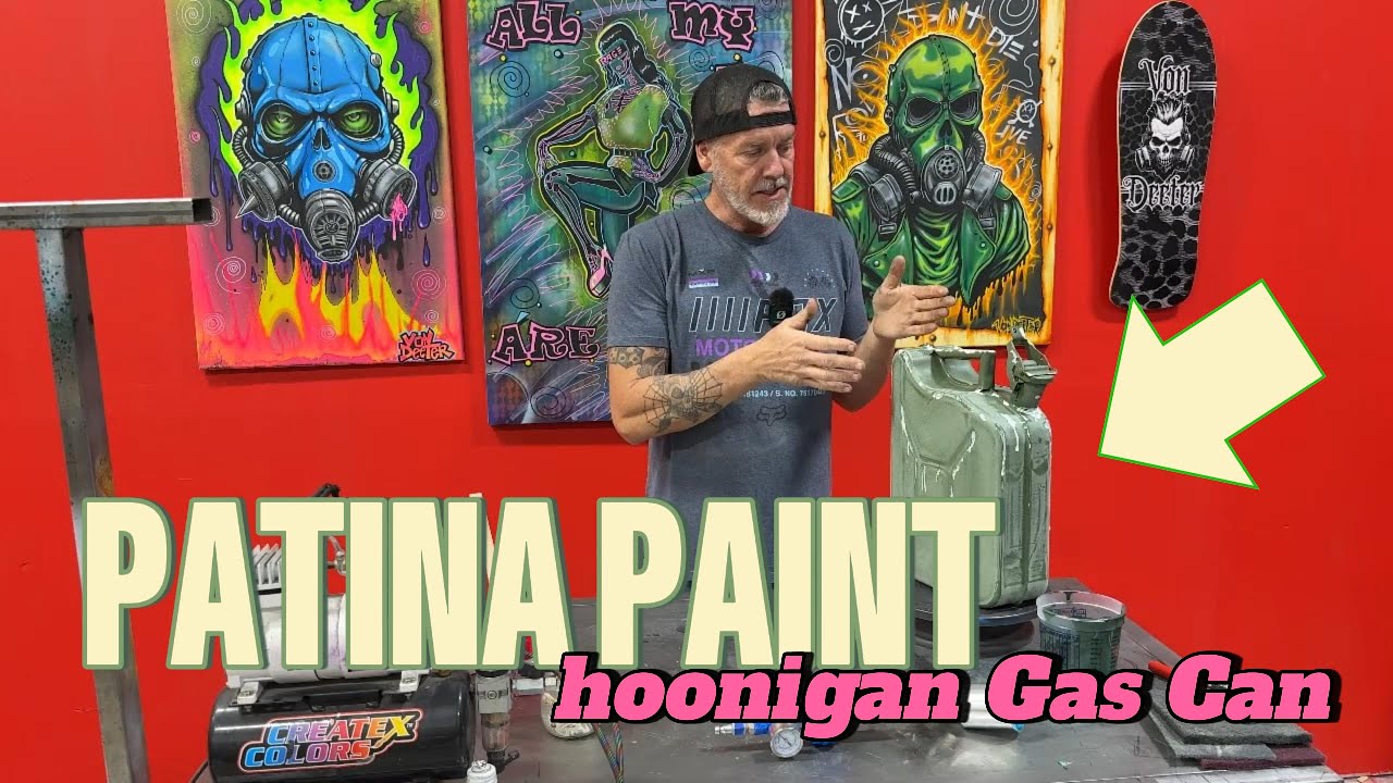 Patina Paint a hoonigan gas can