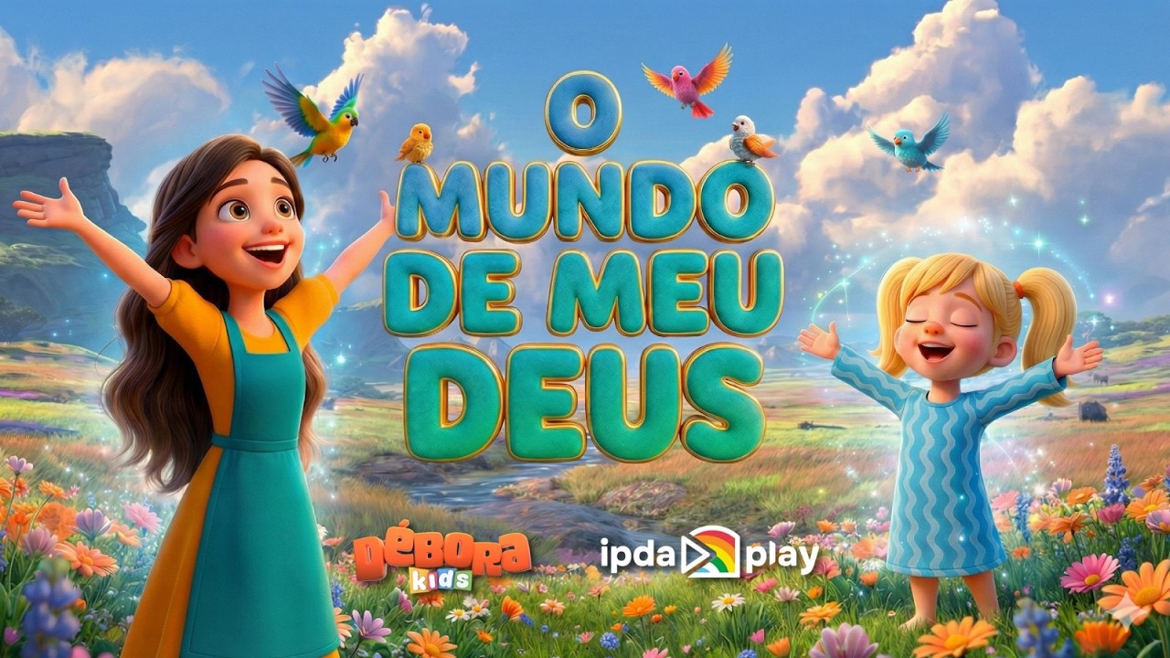 O mundo de meu Deus🎶✨ M&uacute;sica Crist&atilde; Infantil | D&eacute;bora Kids