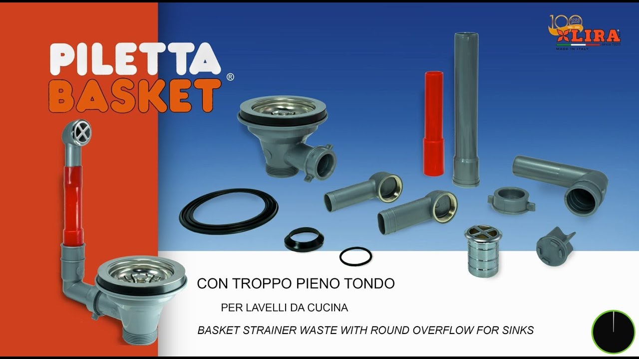 INSTALLAZIONE PILETTA BASKET CON TROPPO PIENO TONDO