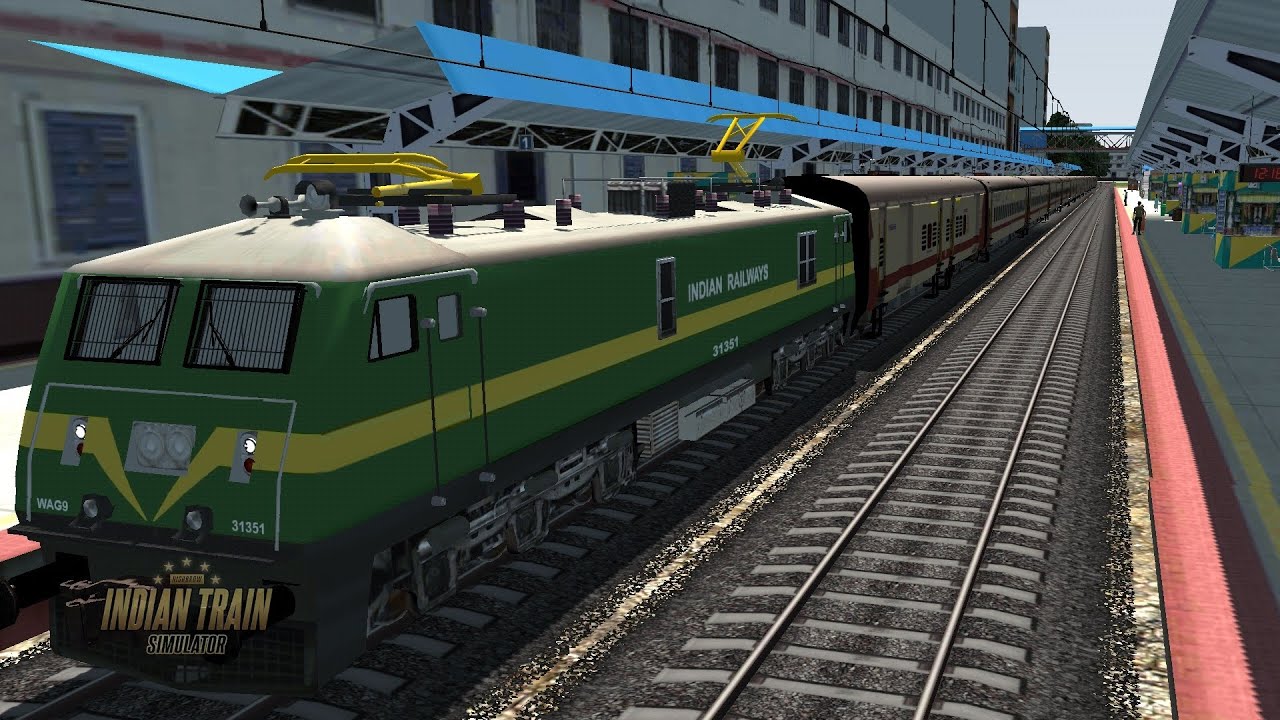 INDIAN TRAIN SIMULATOR||New Delhi To Ahmedabad Unreserved Express Wag9 PART1 Engine||@Traingames76 