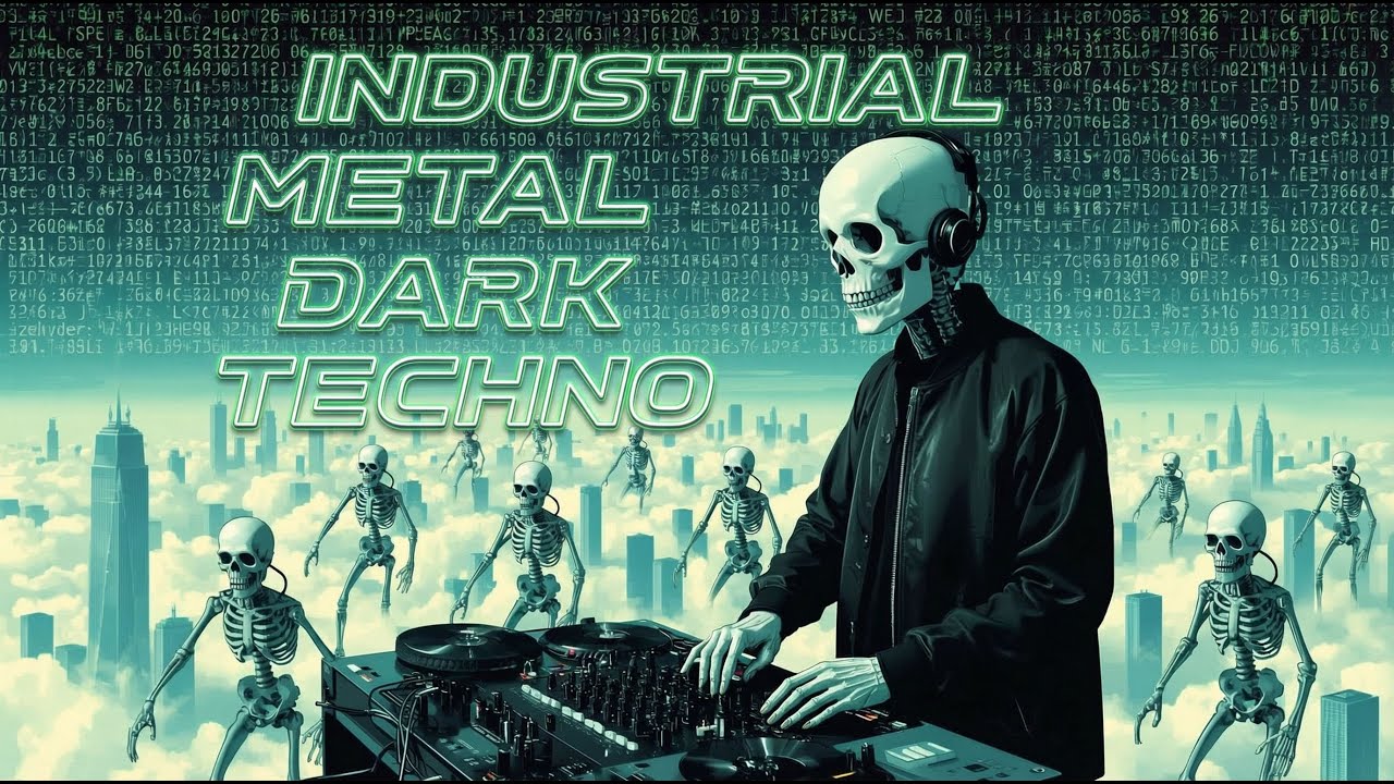 Groove Driven Heavy Metal Instrumental Enhanced by Dark Techno Motion and Industrial Depth