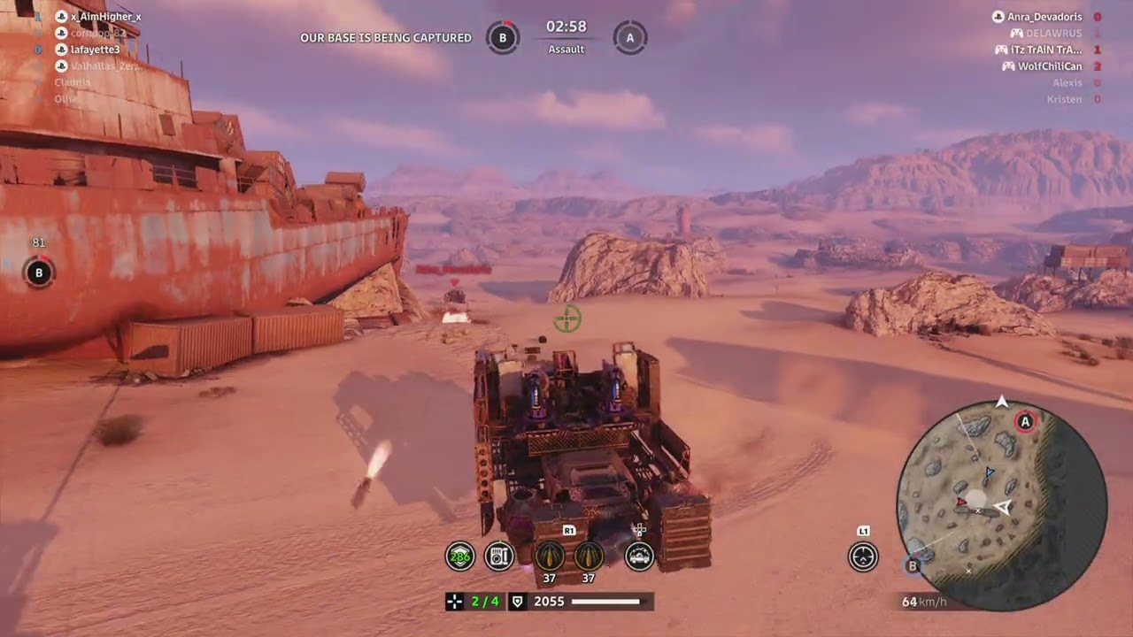 Crossout scorpion gameplay - strips and pop shots