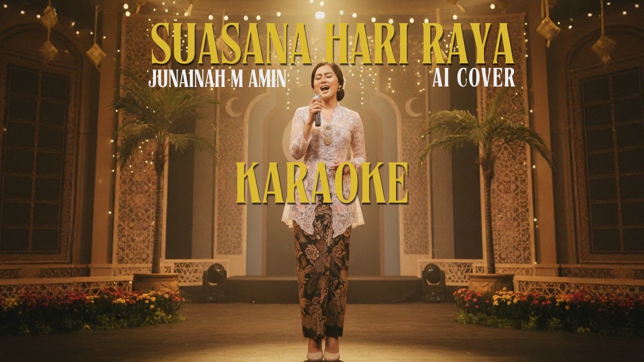 KARAOKE | Suasana Hari Raya | Junainah A. Amin | AI Cover | Raya Edition