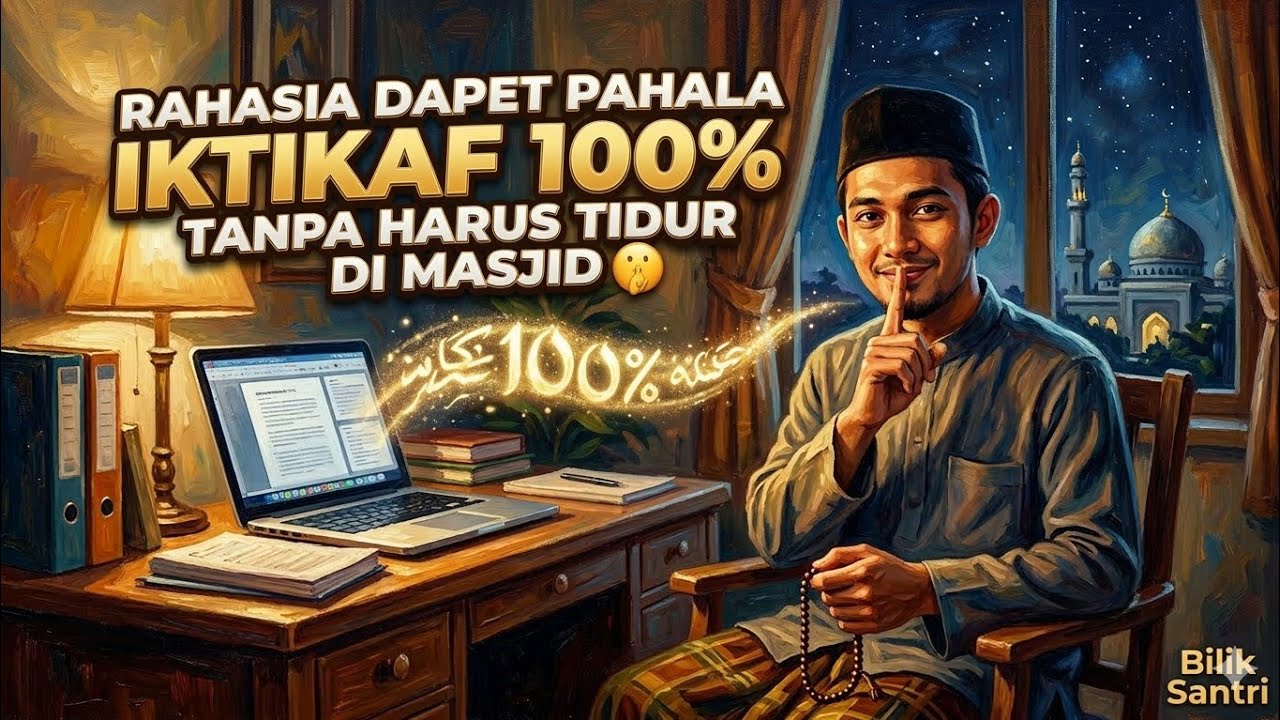 Rahasia Dapet Pahala Iktikaf 100% Tanpa Harus Tidur di Masjid 🤫