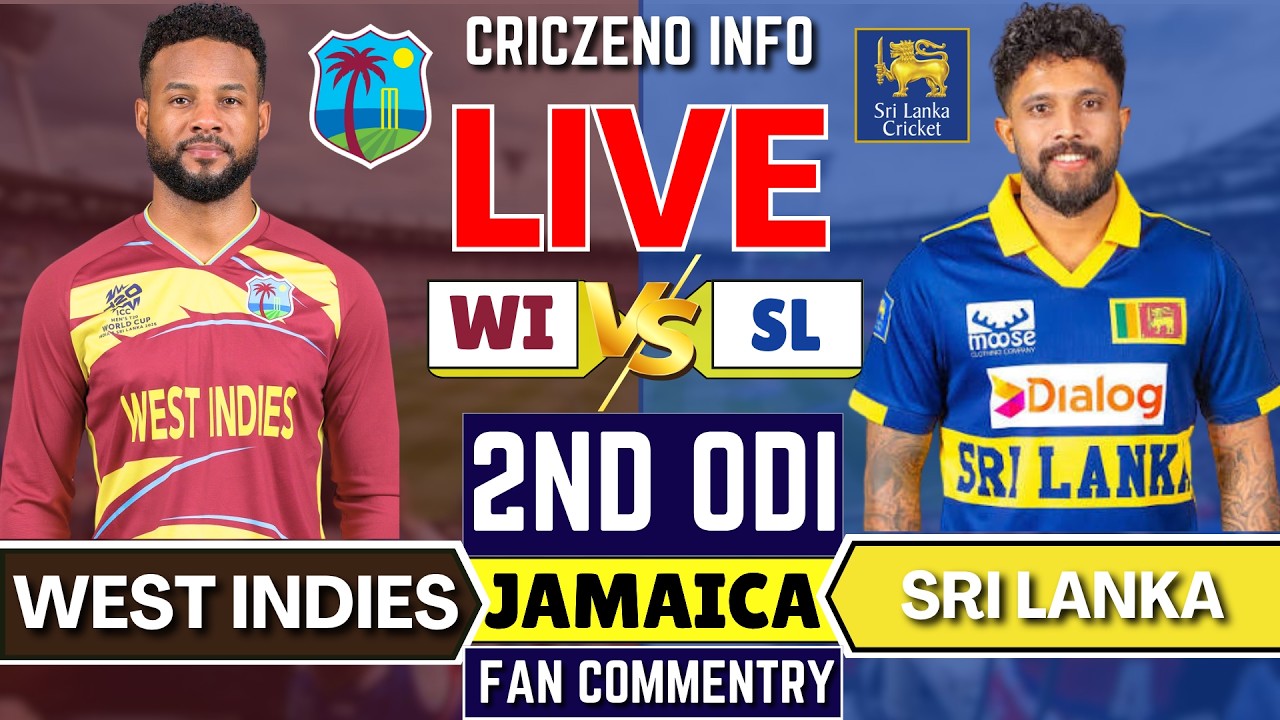Sri lanka vs West indies 2nd ODI Match,2026 Match Live | WI vs SL Live Score Commentary SL BAT