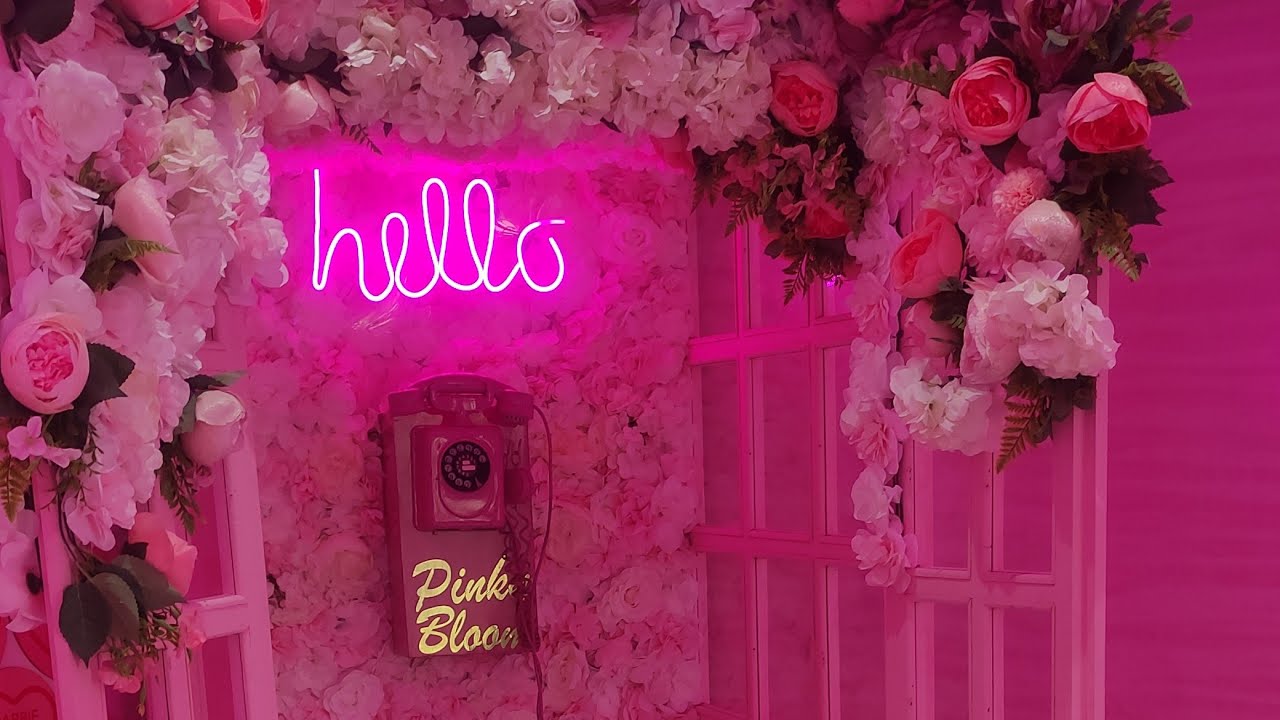 افتتاح مقهى نسائية 💯 pink bloom café pour femme ❤️ جديد محل خاص ببيع النباتات والورود💐