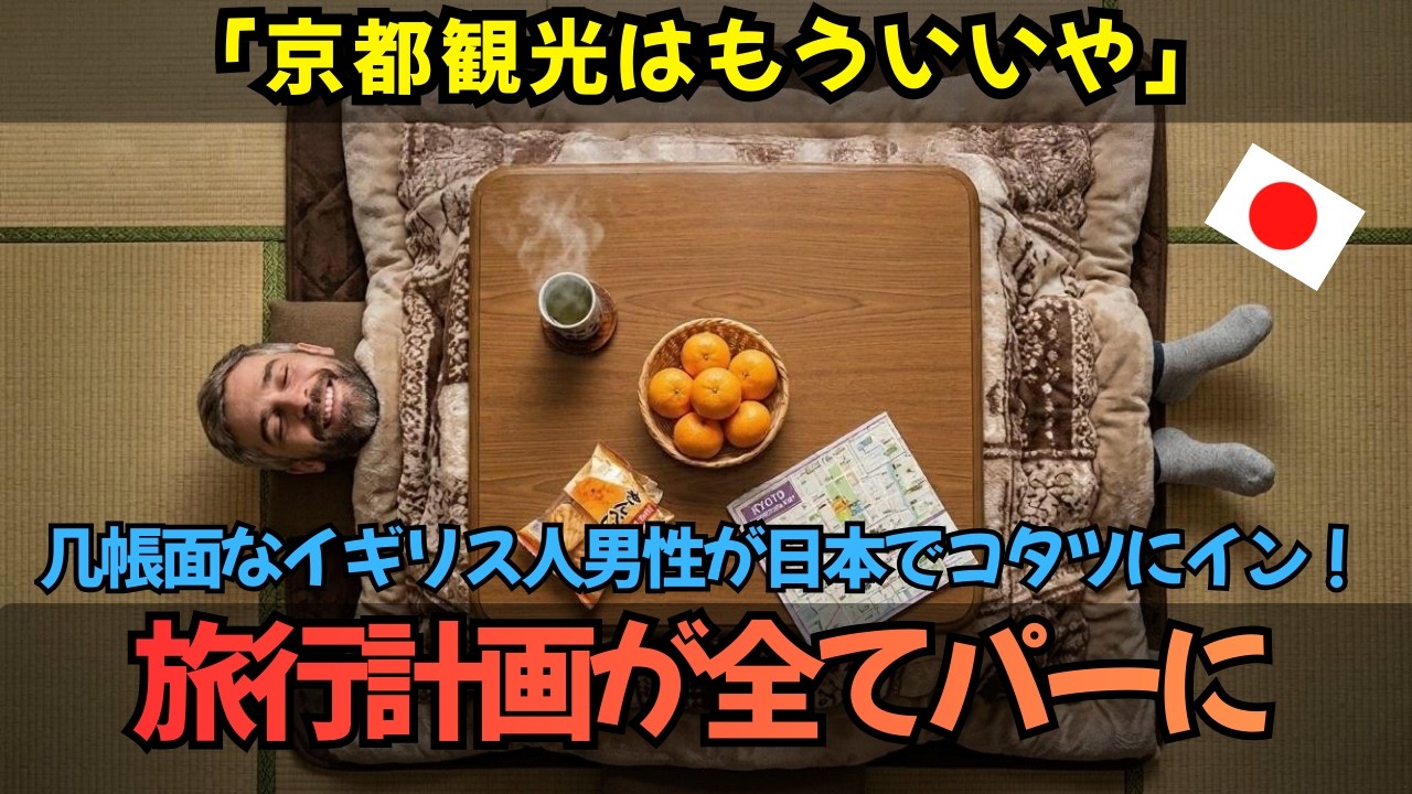 「もう観光はいい、ここから動かん」−2℃の京都で英国紳士がこたつに5秒で堕落！金閣寺をキャンセルさせた