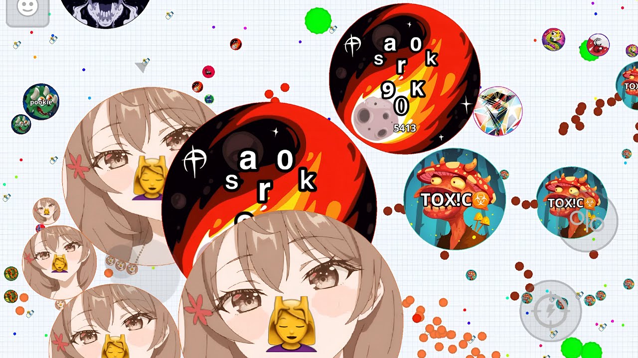INSANELY DESTROYING TEAMS WITH A RANDOM TEAM (AGAR.IO MOBILE)