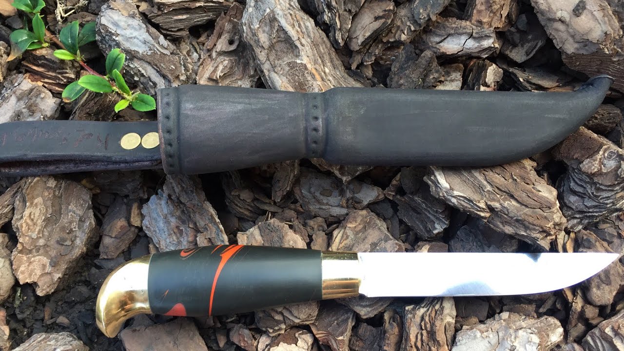 Финский нож. Как сделанна рукоять ? И новий матерьял