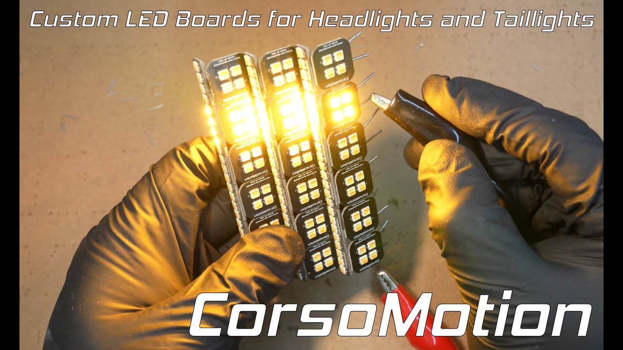 CorsoMotion LED headlight taillight Custom Made Board How To Build
