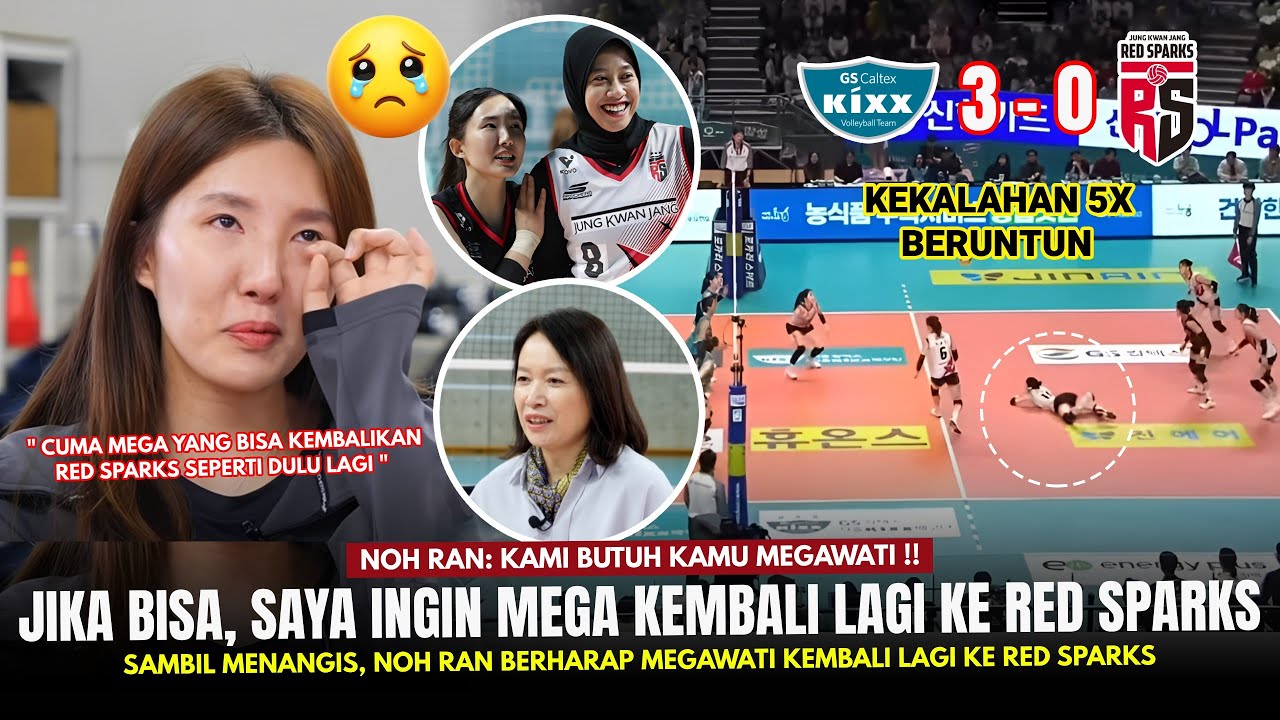 🔴YANG GAK KUAT JANGAN NONTON !! Nohran Minta Megawati Kembali ke Red Sparks Usai Kalah 5x Beruntun