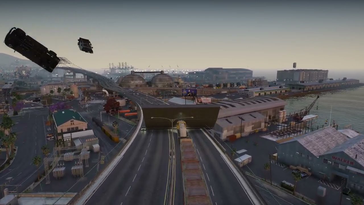 🚂💥 GTA 5 TRAIN VS LOS SANTOS = TOTAL DESTRUCTION! (30 Min Rampage)