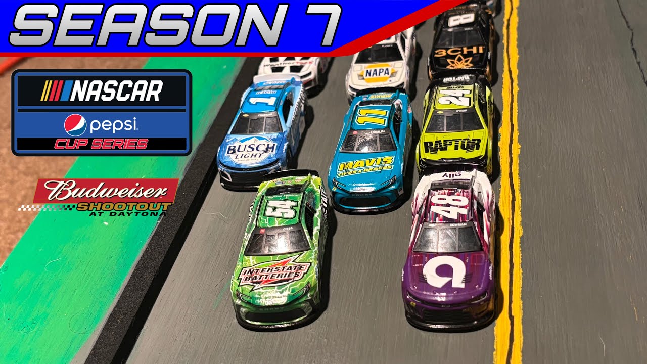 NASCAR Pepsi Cup Series S7 Budweiser Shootout at Daytona // NASCAR Stop Motion