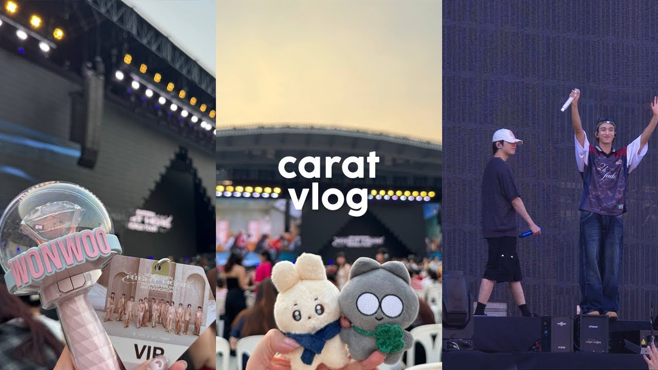 carat vlog💎 | seventeen right here in bangkok 🇹🇭, svt hotel package, last stop of the tour