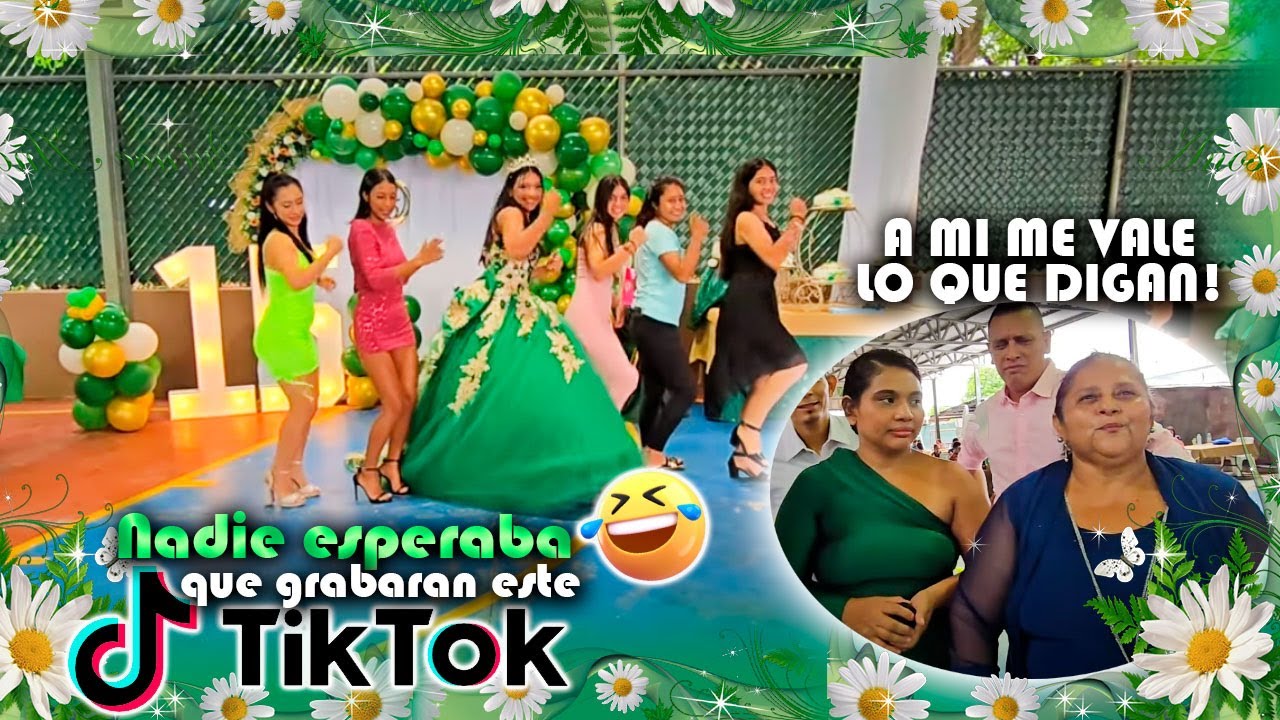 Quiceañera se hace viral con este baile de TIKTOK🤣 Camarón se enojo porque pidieron regalo de sobre😠